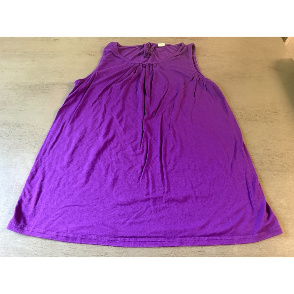 purple IGENJUN  plus size tank top shirt 2XL